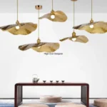 Nordic Creative Lotus Leaf LED Chandelier Hotel Coffee Shop Living Room Bedroom Pendant Lights Modern Home Interior Decoration 1