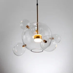 Italian Designer Glass Bubble Ball Pendant Chandelier for Kid Room Dining Kitchen Island Indoor House Decor Hanging Lighting 1