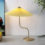 Metal Pleated Umbrella Lamp Squiggle Wiggle Light with E14 Bulb USB AU US EU UK Plug Dimming/Color-changing Switch for Bedroom 1