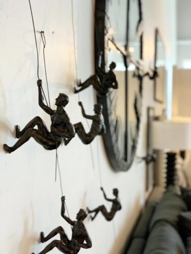 Climbing Man Wall Decor Wall Sculpture Art Wall Hangings photo review