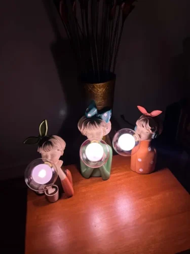 Bubble Girls Bedside Lamp Modern Table Lamp Art Deco Lamp photo review