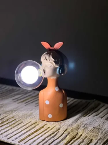 Bubble Girls Bedside Lamp Modern Table Lamp Art Deco Lamp photo review